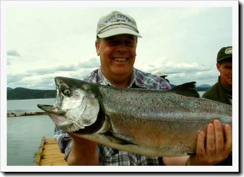A happy fisherman